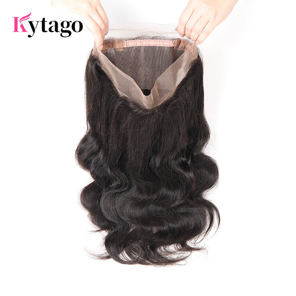 Kytago 360 Lace Frontal Closure Body Wave Unprocessed Virgin Human Hai kytagohair