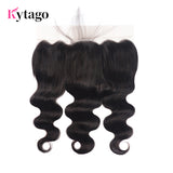 Kytago 13*6 Body Wave Virgin Hair Frontal Lace Closure Human Hair