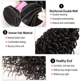 Kytago Virgin Human Hair Weaves 4 Bundles Indian Jerry Curly