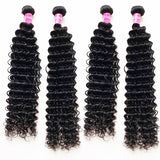 Kytago Premium Virgin Remy Malaysian Hair Deep Wave Weave 4 Bundles
