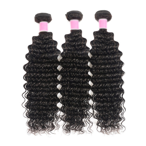 Kytago Malaysian Virgin Hair Weave 3 Bundles Virgin Malaysian Deep Wave Human Hair Weft For Sale