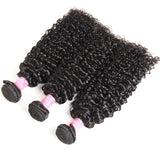 Kytago 100% Unprocessed Virgin Peruvian Curly Hair Remy Human Hair Weave 3 Bundles