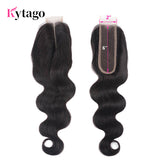 Kytago Body Wave Hair Lace Closure 2*6 Inch Middle Part Human Hair Closure