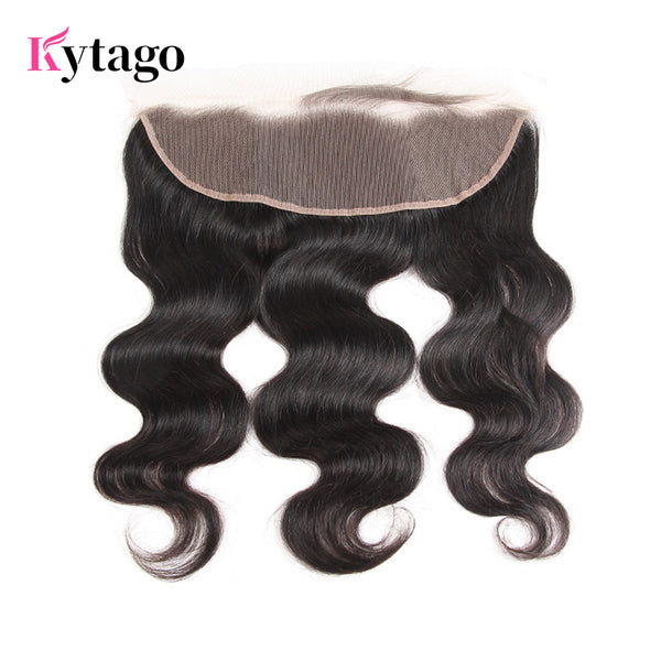 Kytago Body Wave Lace Frontal Closure 13*4 Ear To Ear Unprocessed Virgin Human Hair