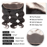 Kytago Body Wave Lace Frontal Closure 13*4 Ear To Ear Unprocessed Virgin Human Hair