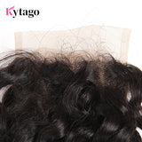 Kytago Deep Wave Virgin Hair Lace Closure 4*4 Free Part Middle Part Three Part 8in-20in Closure Free Shipping