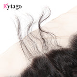 Kytago Deep Wave Virgin Hair Lace Frontal Closure 13*4 Ear To Ear