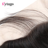 Kytago 13*4 Ear To Ear Lace Frontal Closure Straight Soft Natural Virgin Hair