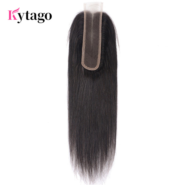 Kytago New Arrival Straight Hair 2*6 Size Lace Closure Virgin Remy Human Hair