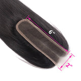 Kytago New Arrival Straight Hair 2*6 Size Lace Closure Virgin Remy Human Hair