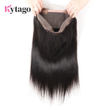 Kytago 360 Full Lace Frontal Closure Straight Unprocessed Virgin Human Hair Lace Frontal